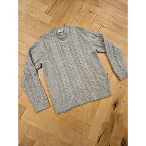 Valentino Women's Knit Cable Sweater with Silk in Large